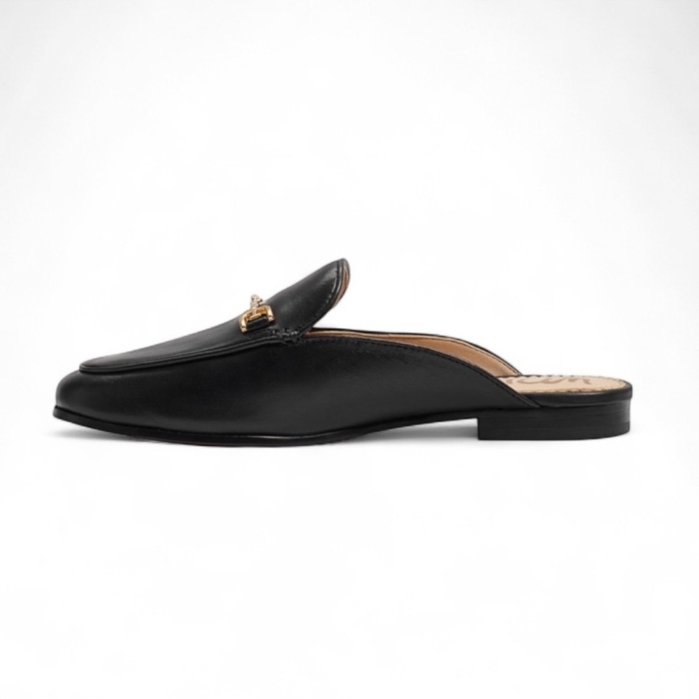Leather Loafer Mules